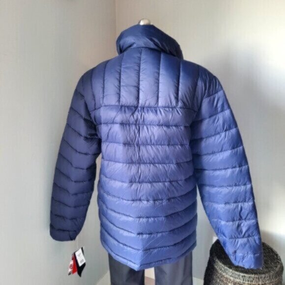 Reebok Blue Eco Down Bomber Puffer Jacket NWT Sz M - Picture 4 of 10